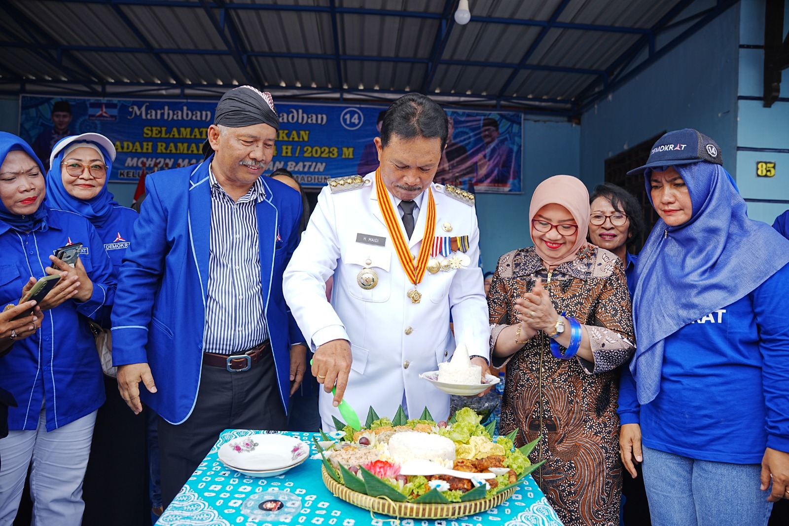 Peringati 4 Tahun MaDa, Wali Kota Hadiri Pagelaran Reyog di DPC Demokrat