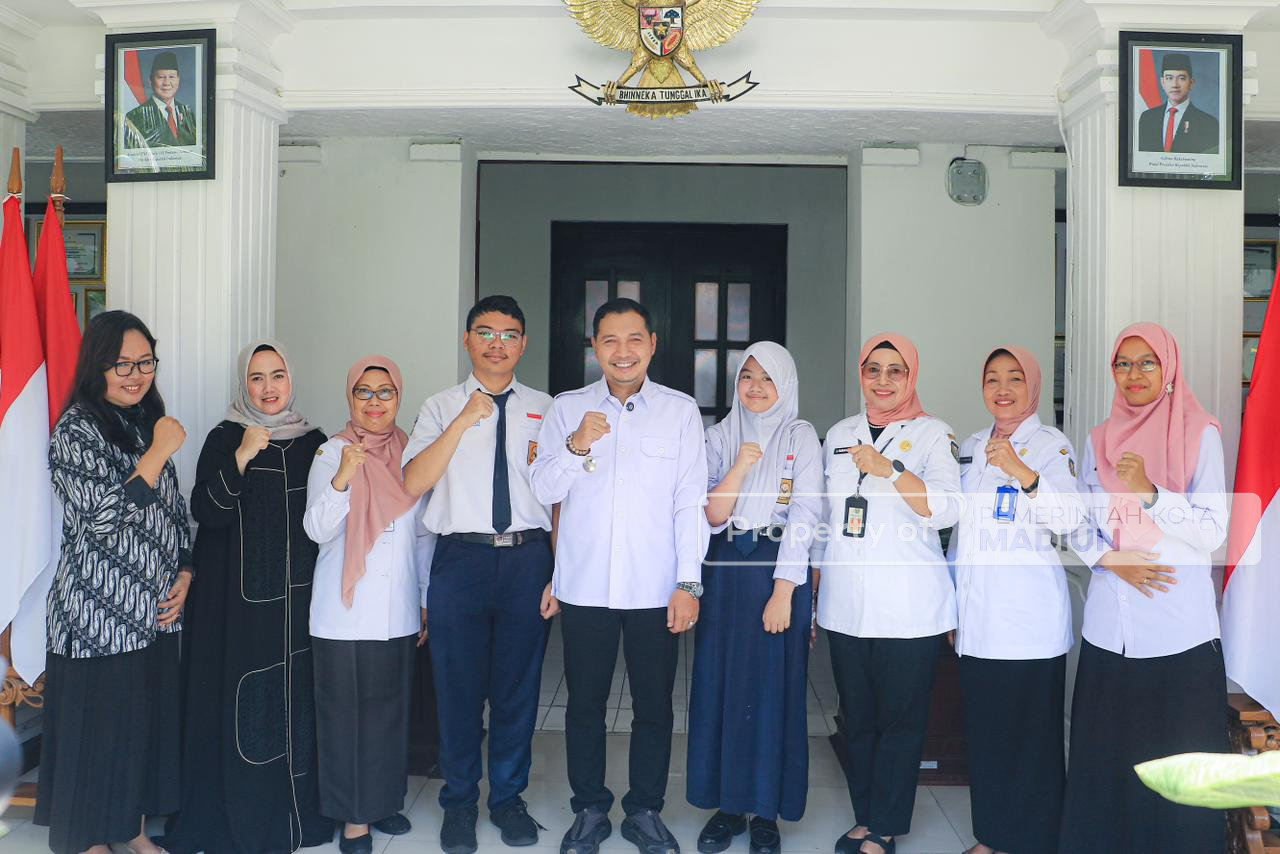 Bakal Ikuti Lomba Science Castle Asia di Malaysia, Dua Siswa SMPN 1 Kota Madiun Sowan ke Balaikota