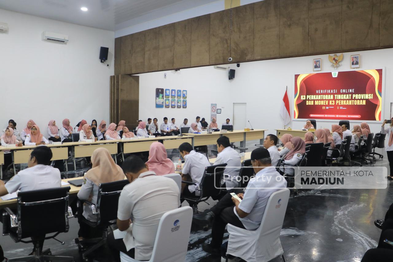 Pemprov Jatim Gelar Verifikasi K3 Perkantoran Dan GP2SP Tingkat Provinsi, Kota Madiun Siap Ukir Prestasi