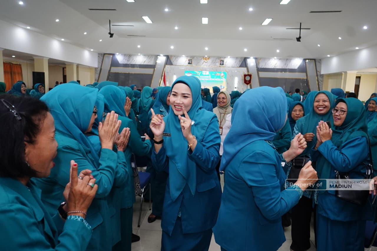 Hadiri Peringatan HKG PKK, Plt Wali Kota Madiun Tekankan Penguatan SDM Berbasis Keluarga