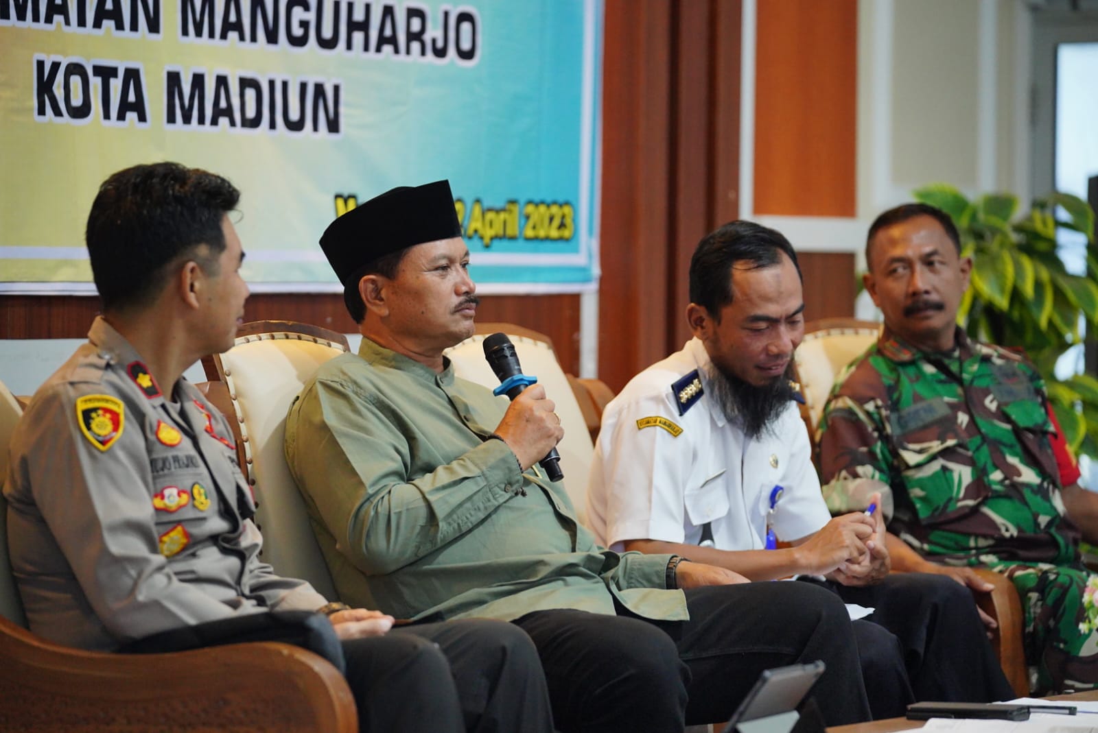 Rakor Kamtibmas di Kecamatan Manguharjo, Wali Kota Pesan Masyarakat Bijak Dalam Mengakses Informasi