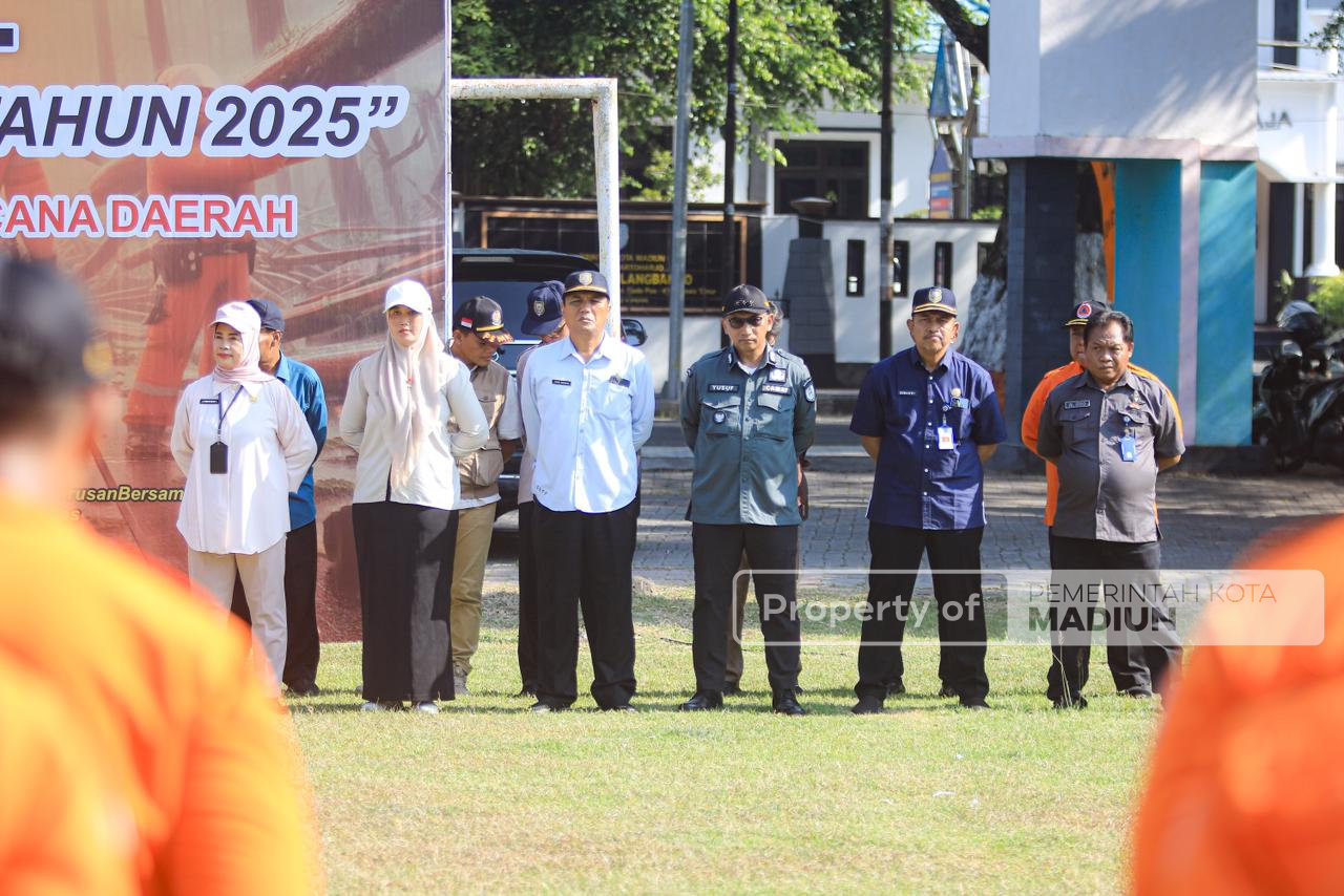 Apel Kesiapsiagaan Bencana, Pemkot Madiun Tegaskan Sinergi Hadapi Risiko Hidrometeorologi