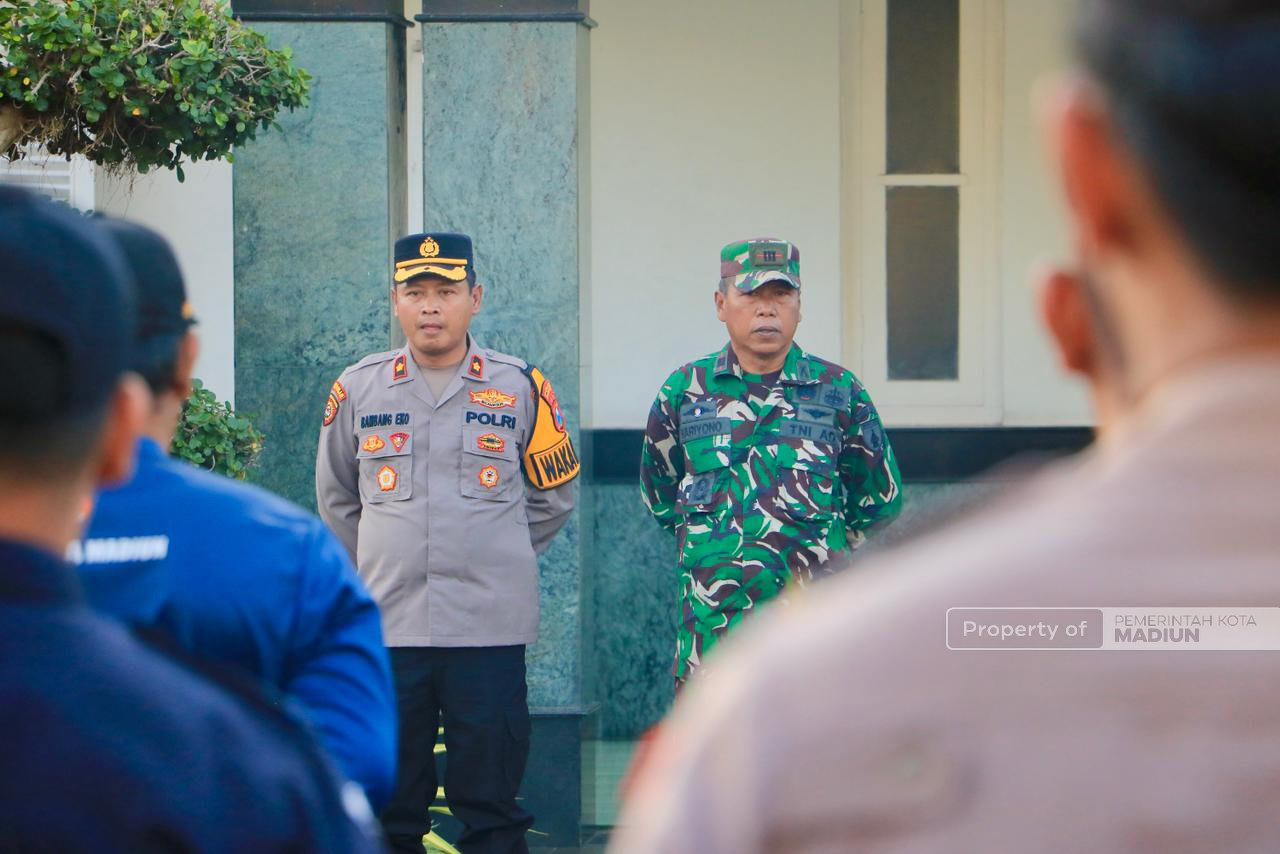 Pimpin Apel Kerja Bhakti 3 Pilar, Plt Wali Kota Madiun Harap Kota Bersih Sambut Lebaran