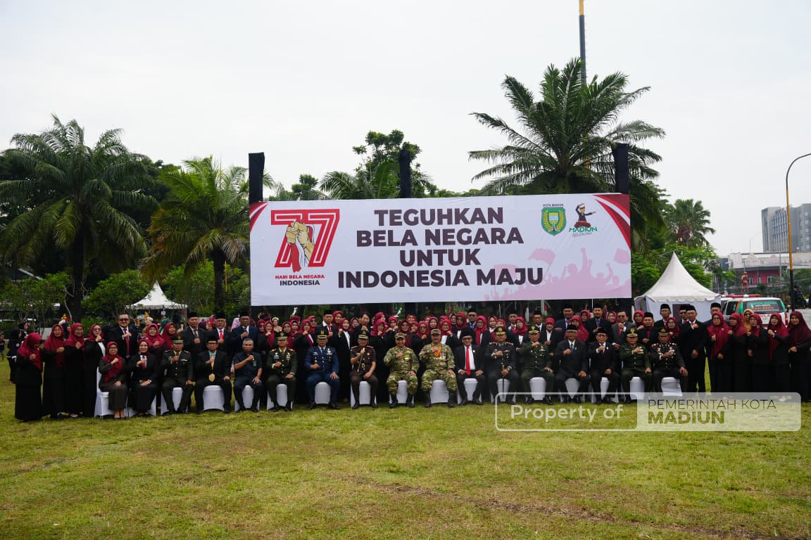 Upacara Hari Bela Negara ke-77, Wali Kota Madiun Ajak Masyarakat Perkokoh Ketahanan Sosial