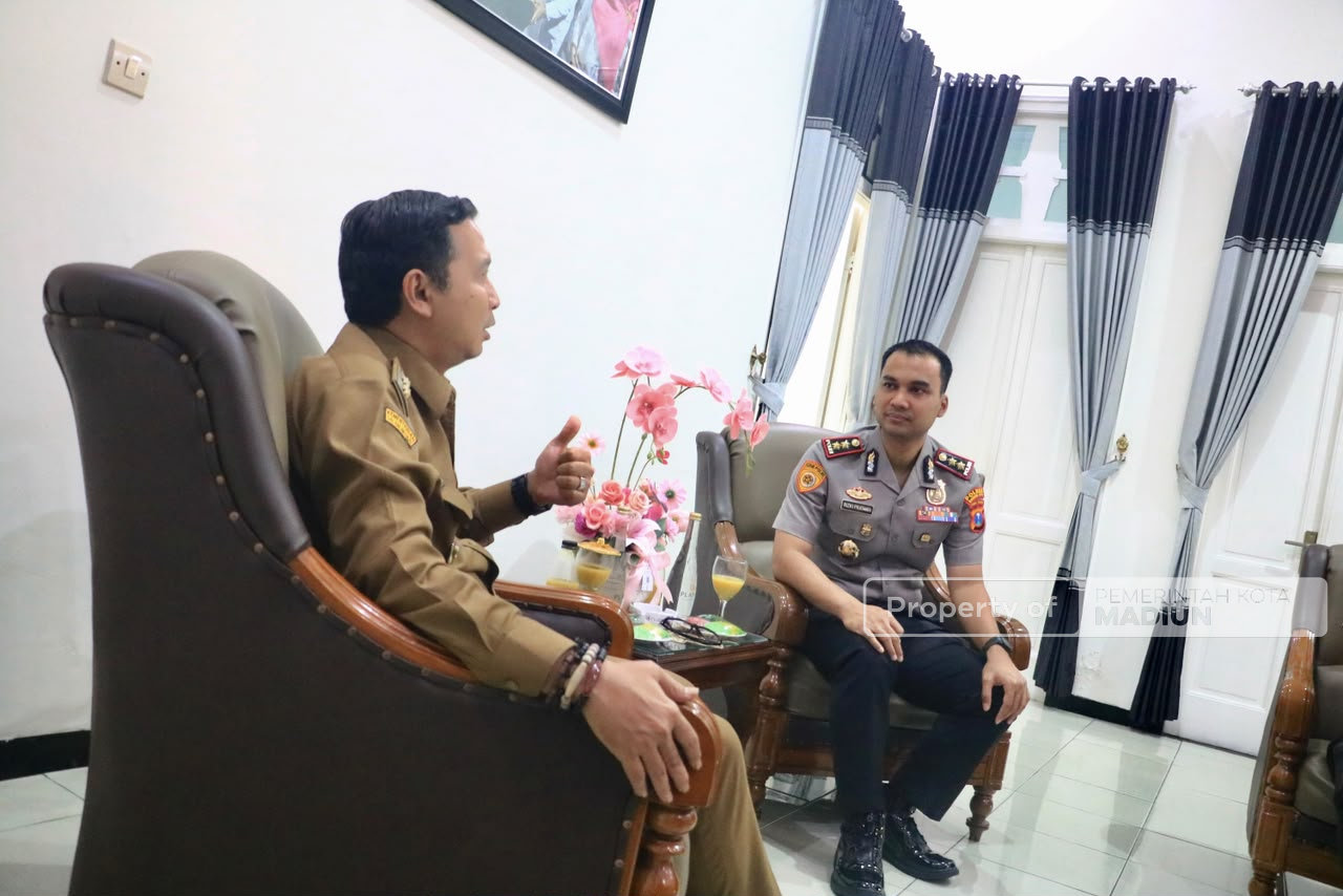 Terima Silaturahmi Kapolres Baru, Plt Wali Kota Madiun Perkuat Sinergi Jaga Kondusivitas Kota