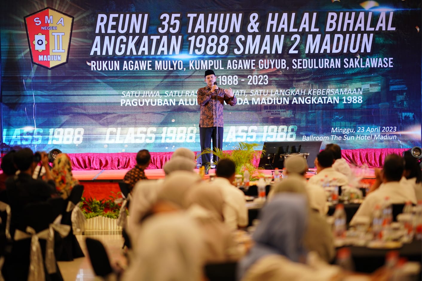 Hadiri Halal Bihalal Smada Angkatan 88, Wali Kota Ajak Alumni Sampaikan Masukan Pembangunan