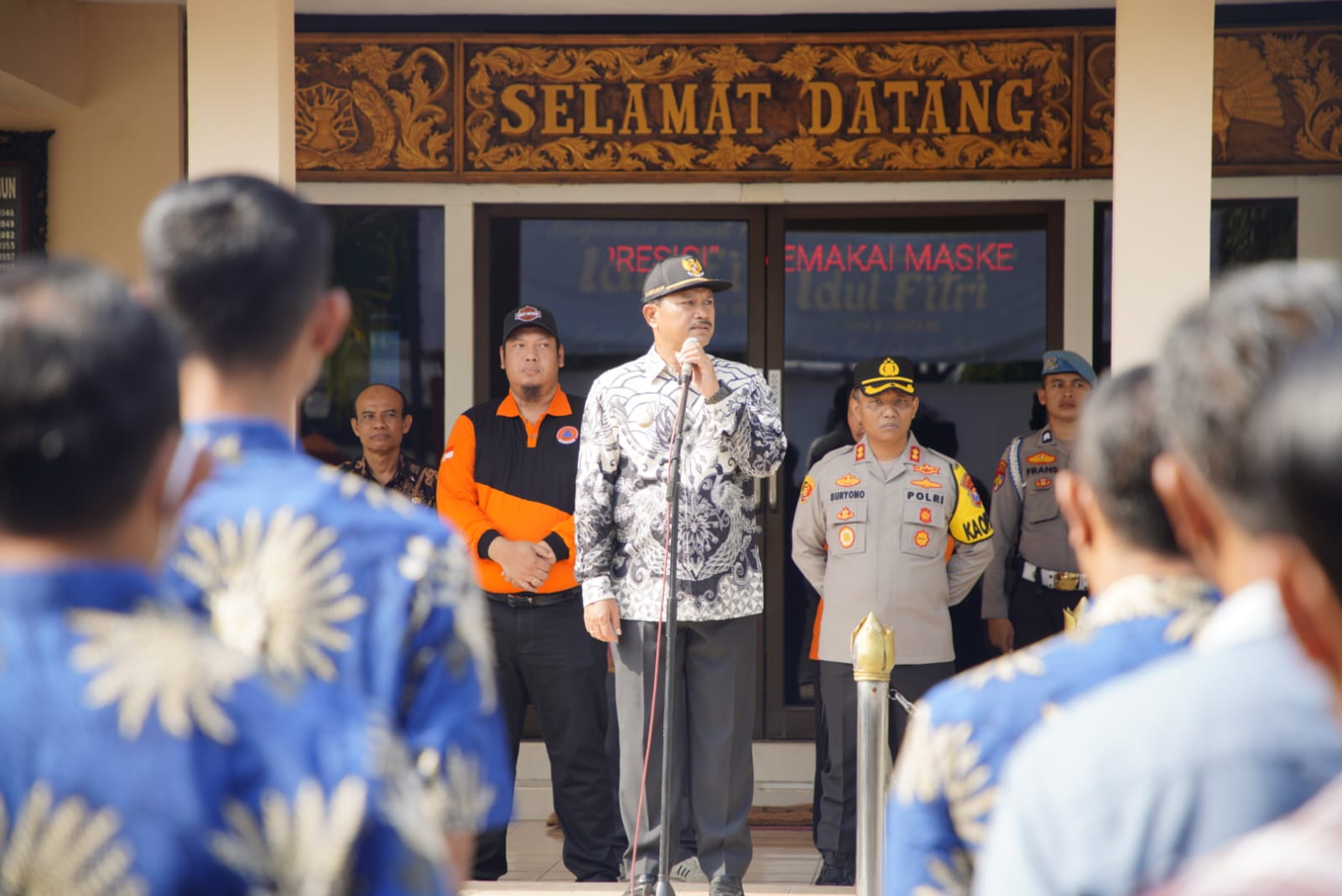 Peletakan Batu Pertama Gedung Polres Madiun Kota, Wali Kota Juga Resmikan Musala