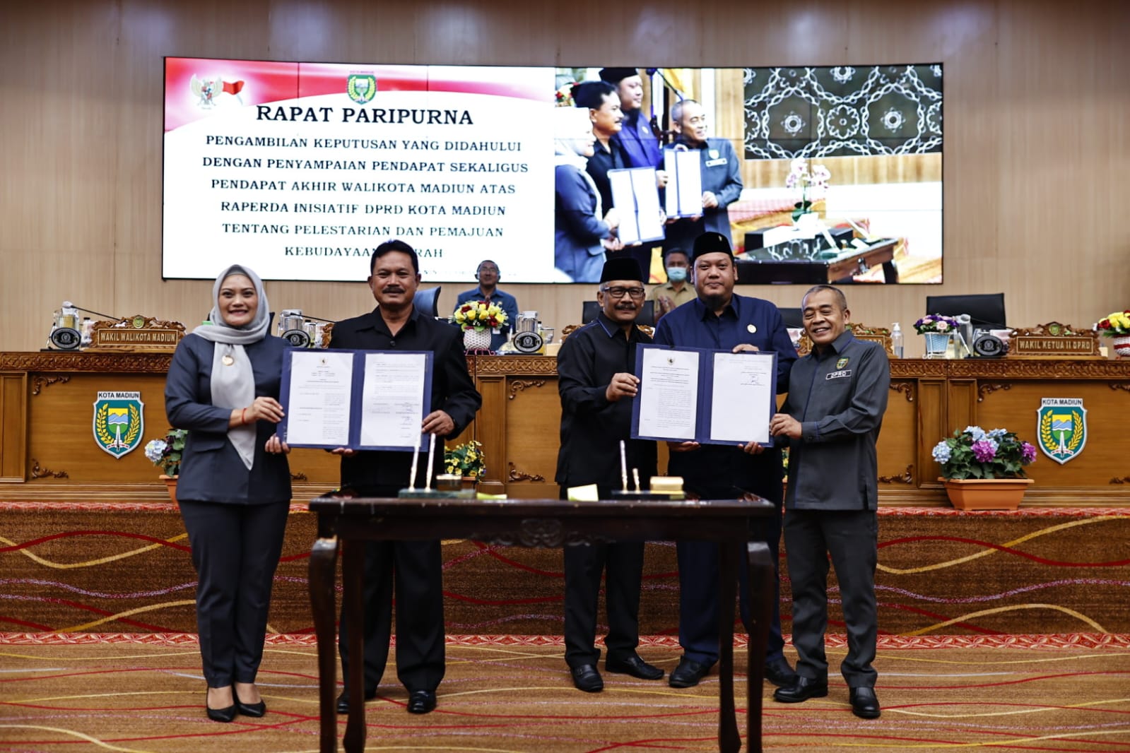 Wali Kota Maidi Setujui Raperda Inisiatif DPRD Tentang Pelestarian Dan Pemajuan Kebudayaan Daerah