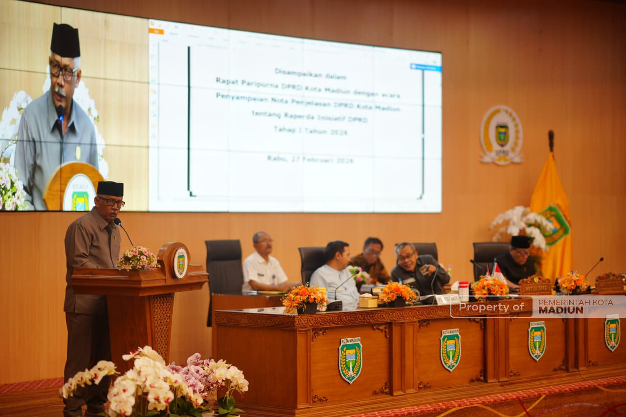 Gelar Rapat Paripurna, DPRD Kota Madiun Usulkan Tiga Raperda