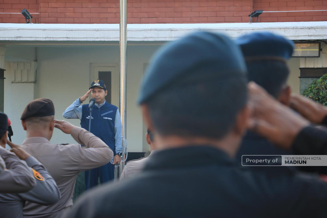 Pimpin Apel Kerja Bhakti 3 Pilar, Plt Wali Kota Madiun Harap Kota Bersih Sambut Lebaran
