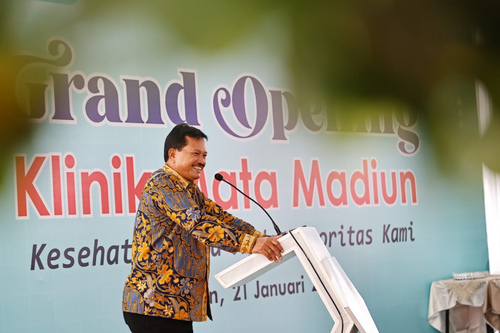 Grand Opening Klinik Mata Madiun, Wali Kota: Terima Kasih Sudah Melengkapi Sarana Kesehatan Kota