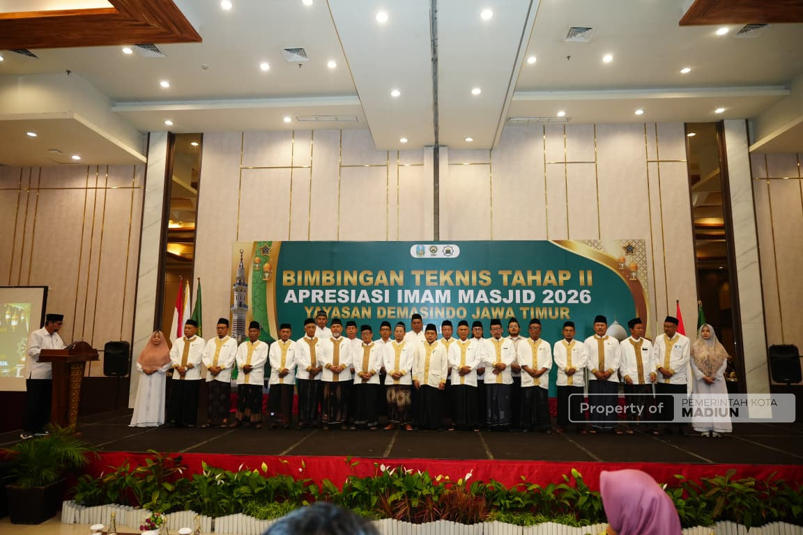 Pemkot Perkuat Sinergi dengan DMI, K.H Mas’ud Yahya Kembali Pimpin DMI Kota Madiun