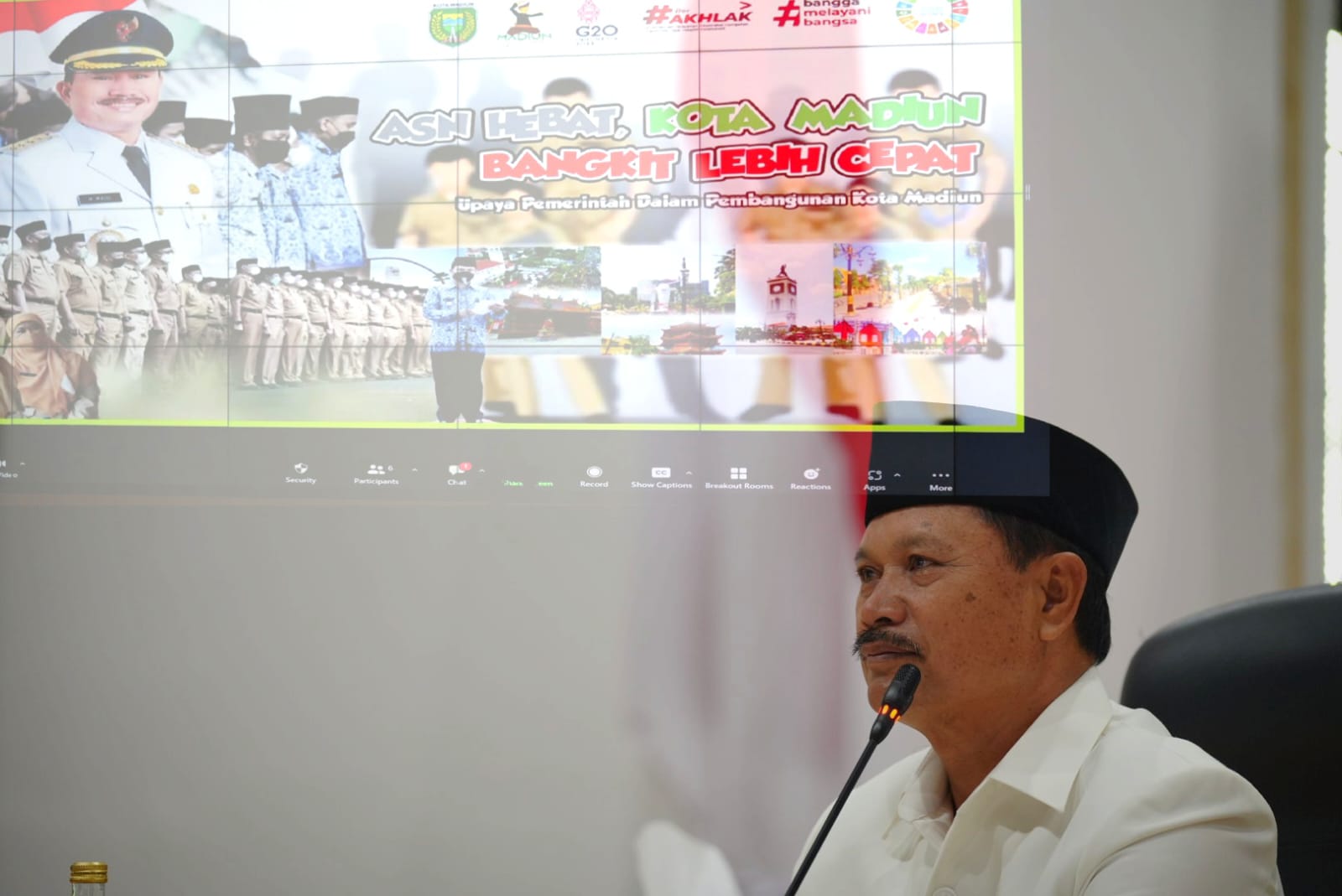 Narasumber BPSDM Jatim, Wali Kota Paparkan Program Pemkot Madiun Menghadapi Era BANI