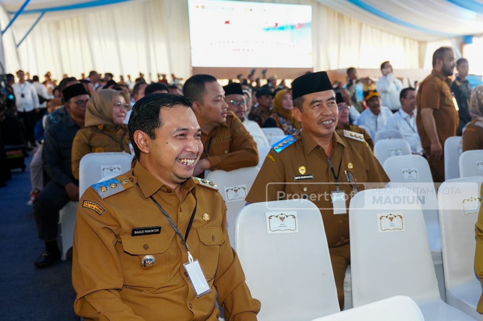 Plt Wali Kota Madiun Hadiri Peresmian 1.061 KDKMP Nasional di Nganjuk
