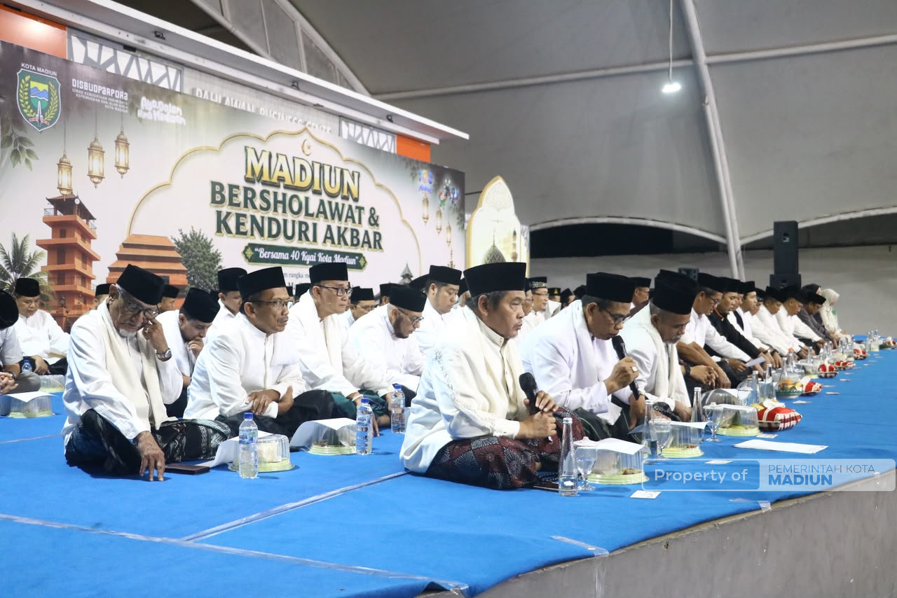 Lewat Madiun Bersholawat dan Kenduri Akbar, Plt Wali Kota Harap Semua Masyarakat Turut Mendoakan Kota Pendekar