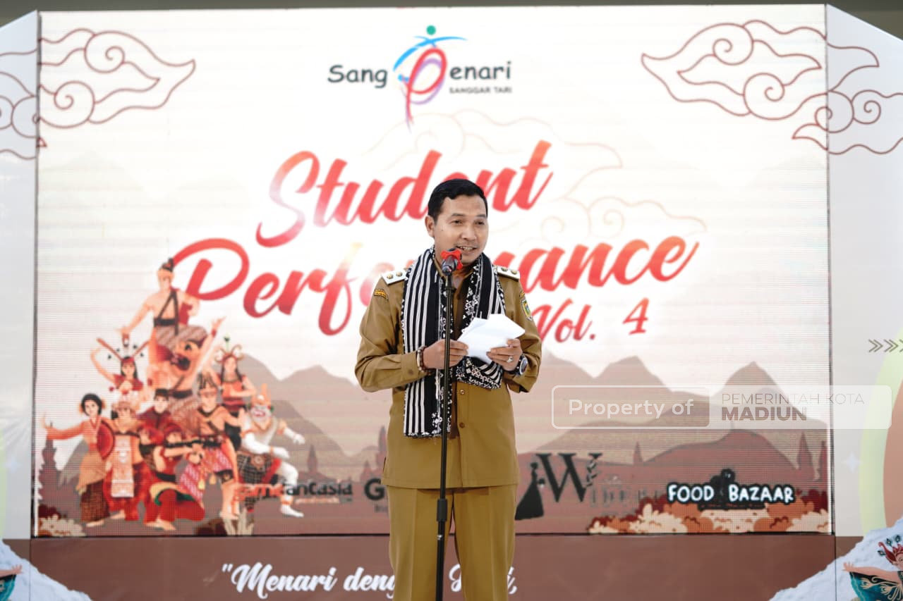 Resmi Buka Student Performance Vol. 4 Sang Penari, Wawali Madiun Sebut Seni Tari Jadi Motor Ekonomi Kreatif