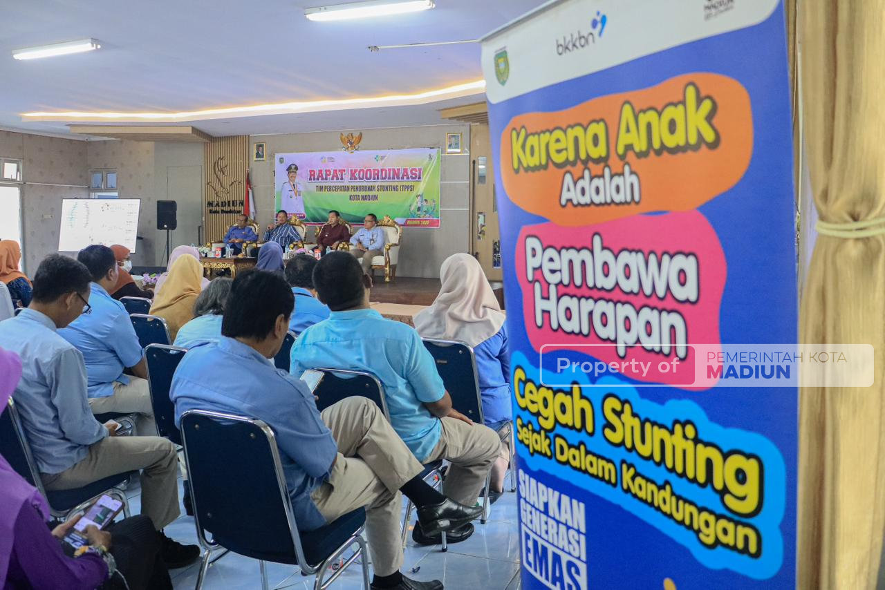 Wali Kota Madiun Pimpin Rakor TPPS, Targetkan Zero Stunting 2027