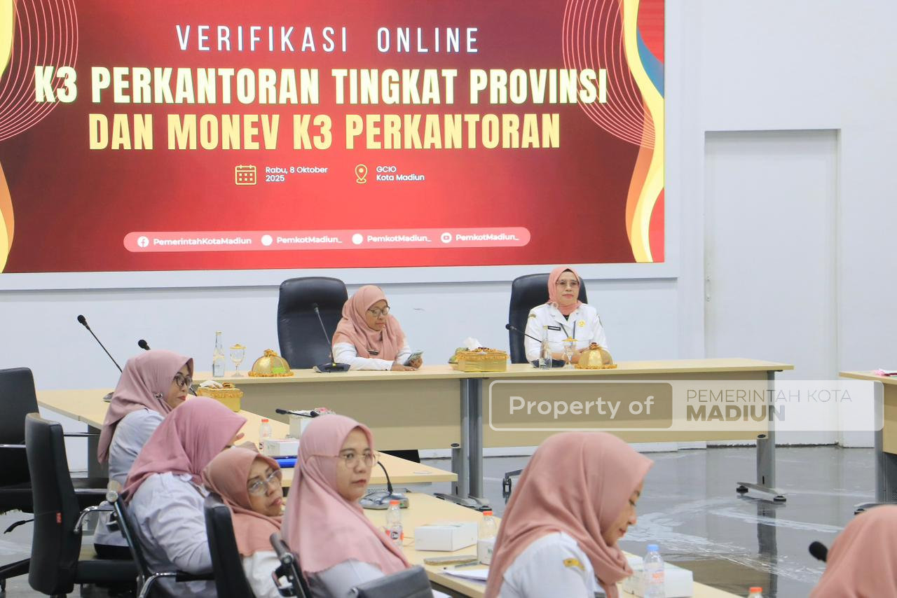Pemprov Jatim Gelar Verifikasi K3 Perkantoran Dan GP2SP Tingkat Provinsi, Kota Madiun Siap Ukir Prestasi