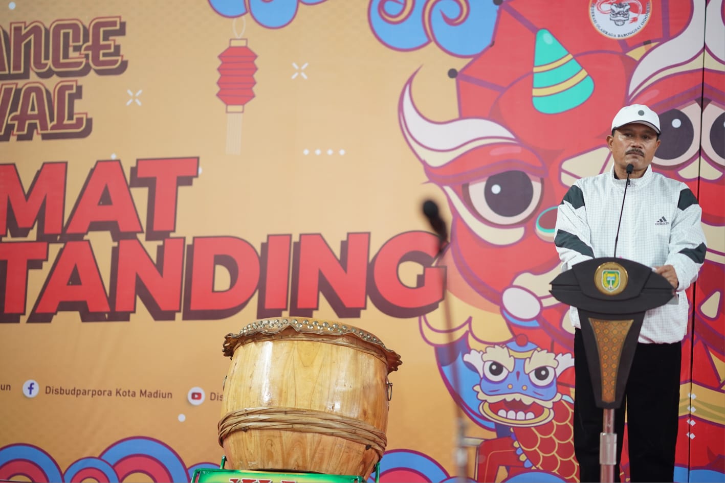 Buka Lion Dance Festival Walikota Madiun Cup, Wali Kota Harap Peserta Junjung Sportivitas