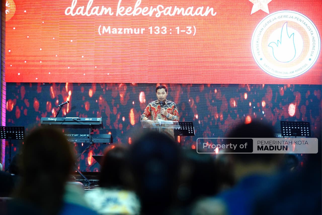Pelantikan Pengurus PGPI Kota Madiun, Wawali Serukan Perdamaian Antarumat Beragama