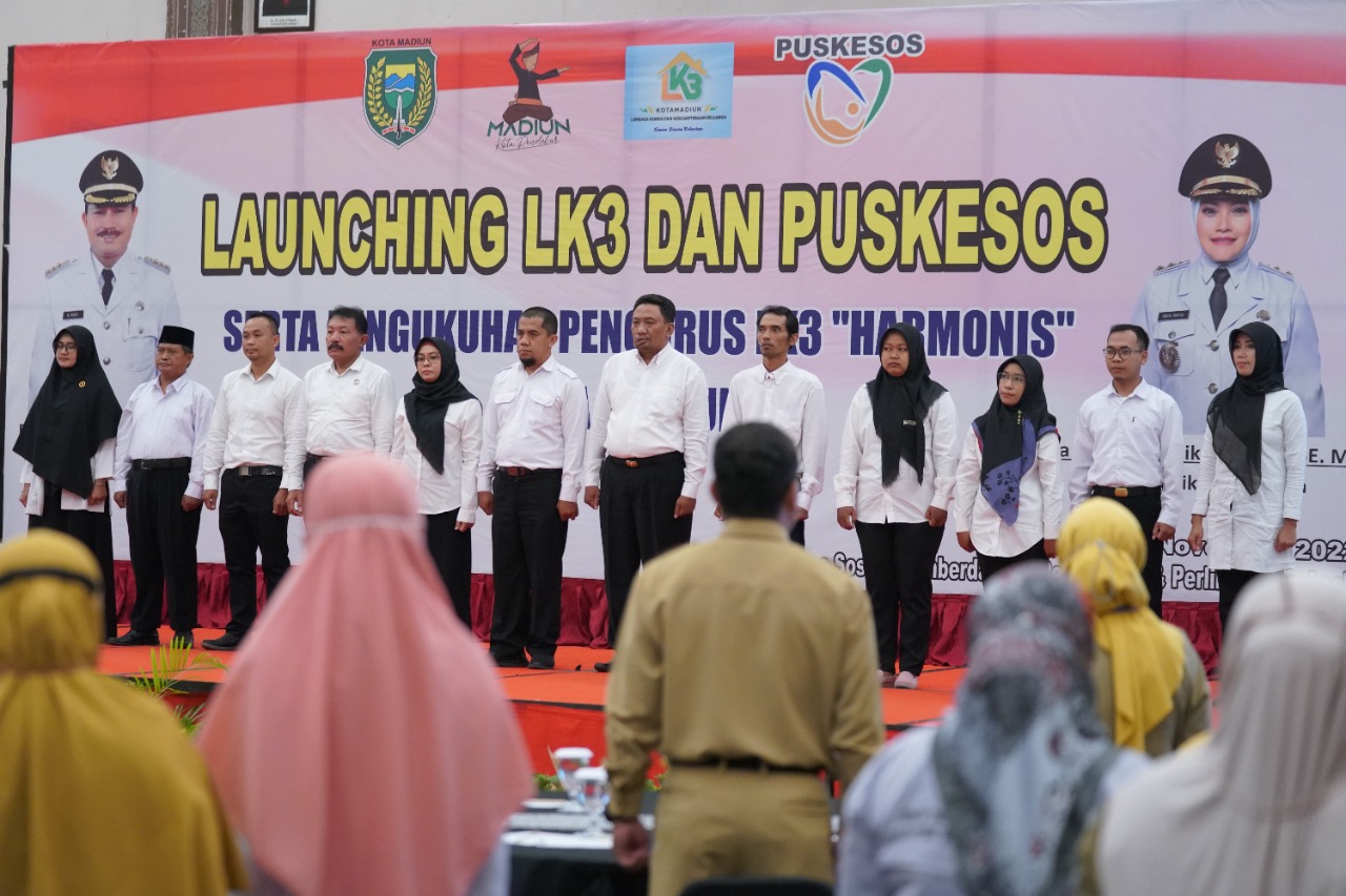 Tingkatkan Kesejahteraan Masyarakat, Wali Kota Resmikan LK3 Harmonis Dan Puskesos