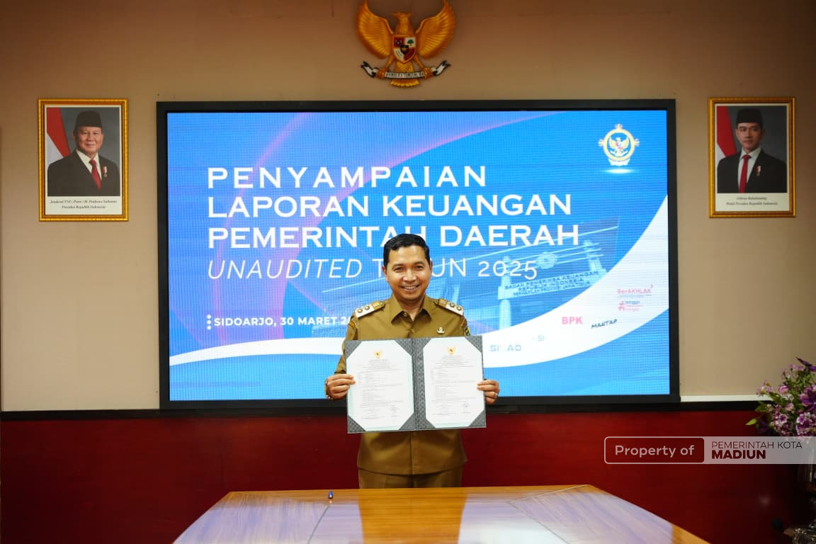 Pemkot Madiun Serahkan LKPD 2025, Target Raih WTP dari BPK