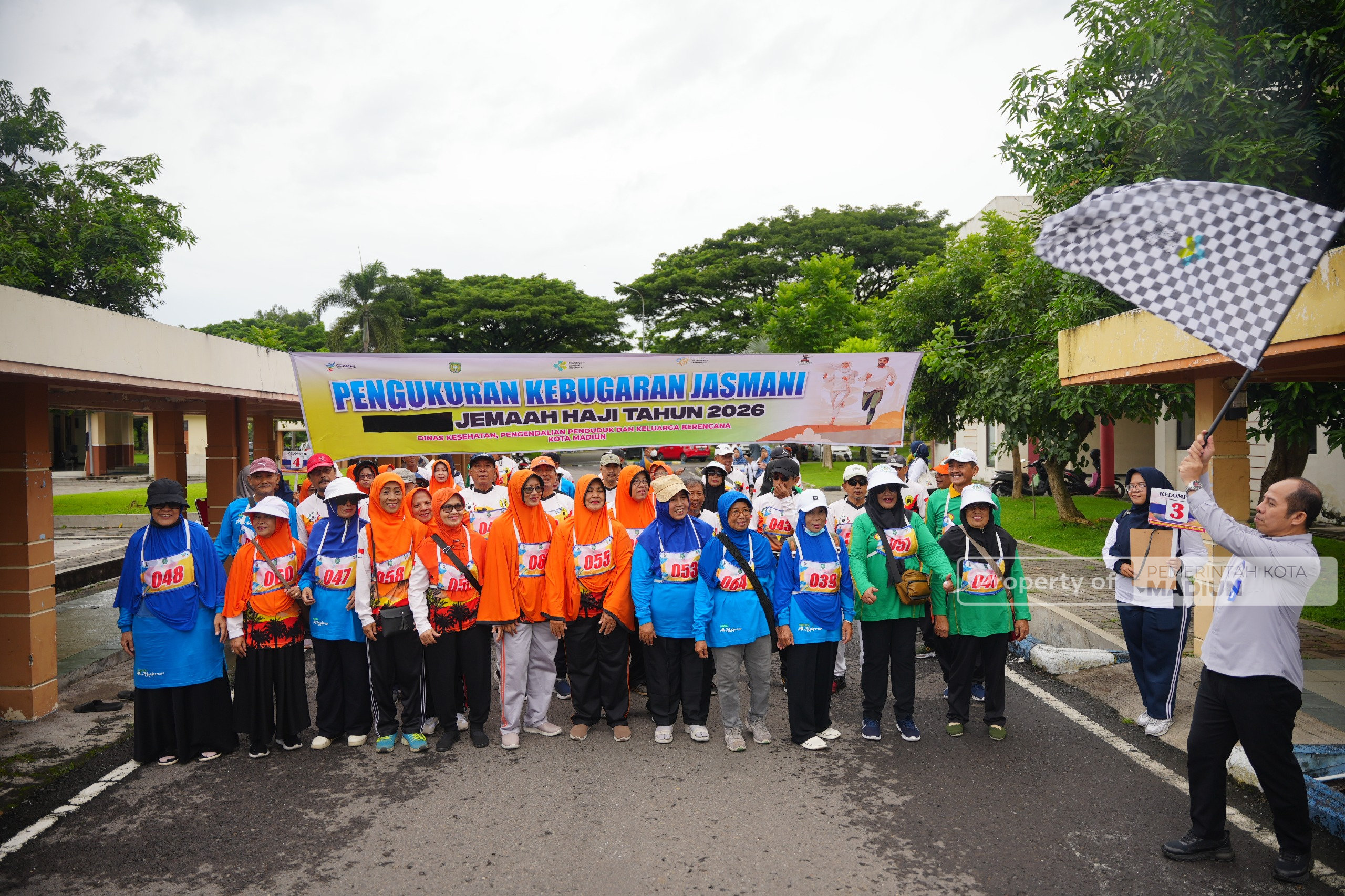 Pastikan Kebugaran CJH, Pemkot Madiun Gelar Rockport Test Jelang Keberangkatan Haji