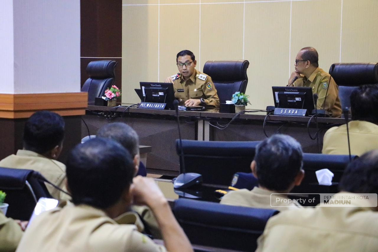 Optimalkan Jalannya Pembangunan Kota, Plt Wali Kota Pimpin Evaluasi Secara Berkala
