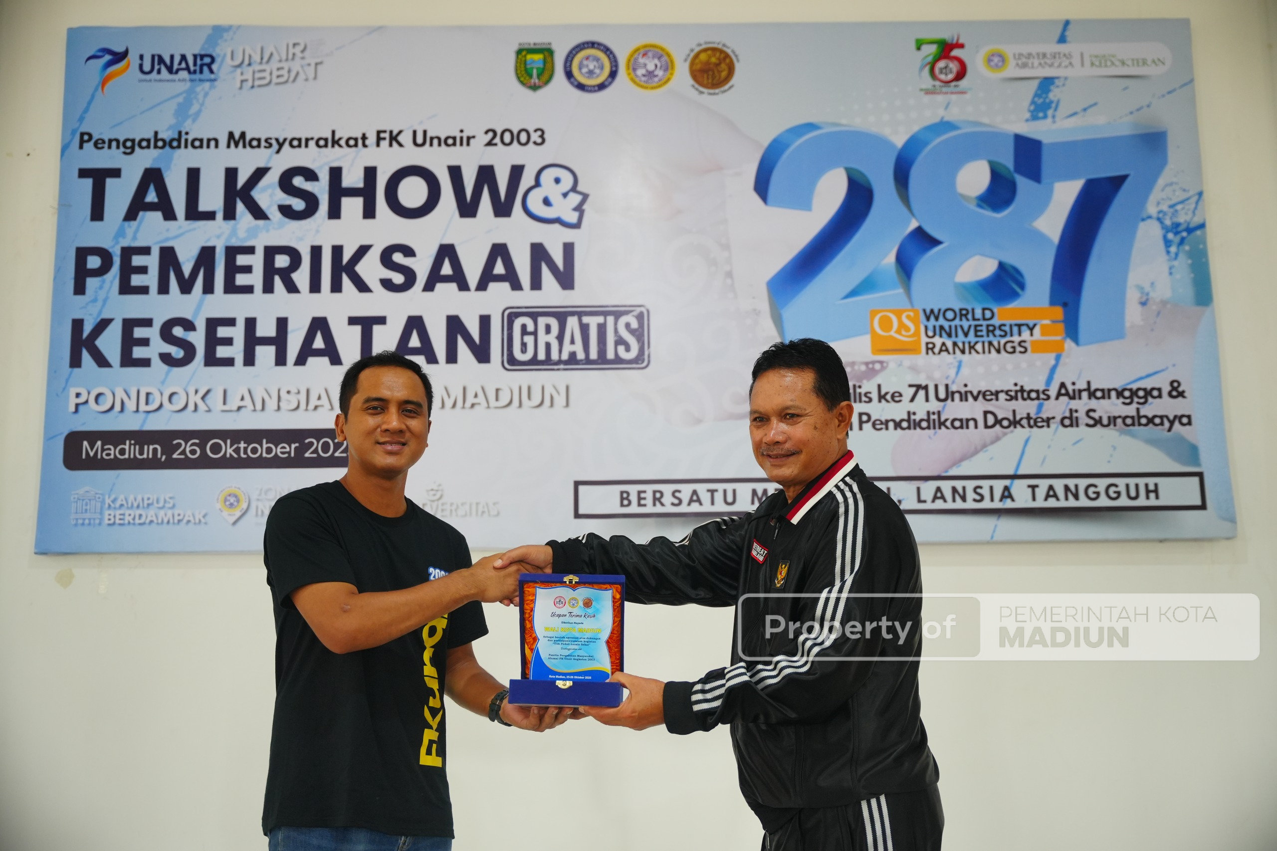 Tim FK Unair Gelar Pengabdian di Pondok Lansia Madiun, Wali Kota Harap Usia Harapan Hidup Capai 80 Tahun