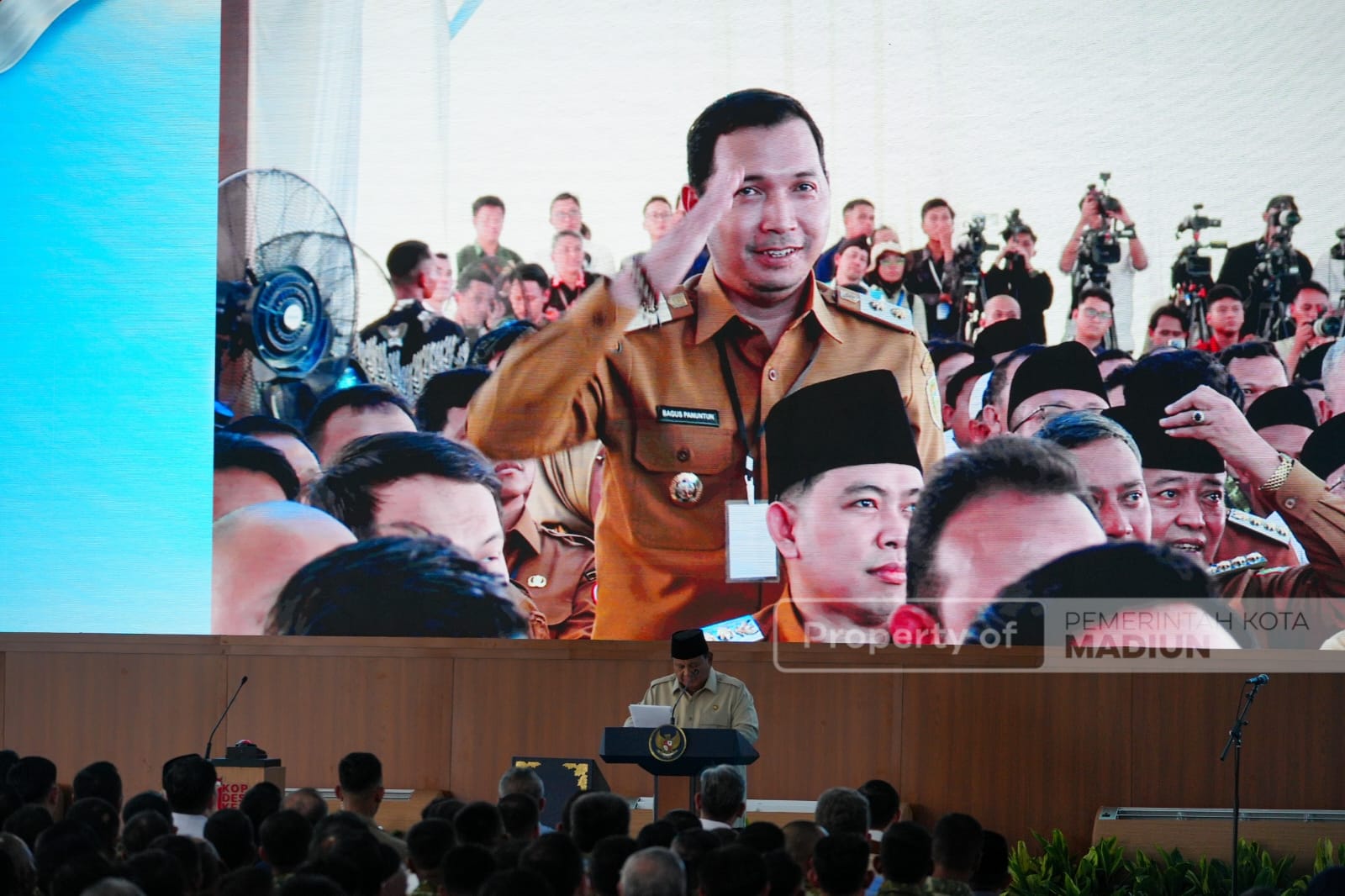 Plt Wali Kota Madiun Hadiri Peresmian 1.061 KDKMP Nasional di Nganjuk